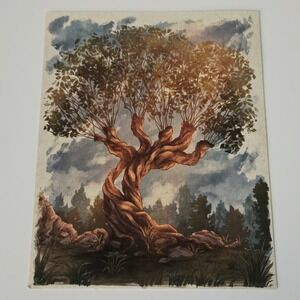 Wizarding Trunk Whomping Willow Art Print Poster Harry Potter Grounds Tree
